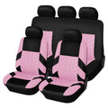 Full Enclosure 5-Seat Car Seat Covers with Tire Track Design – Universal Fit for Most Cars & SUVs, Breathable Fabric, Front & Rear Seat Protection, Stylish Auto Interior Accessories in Multiple Colors