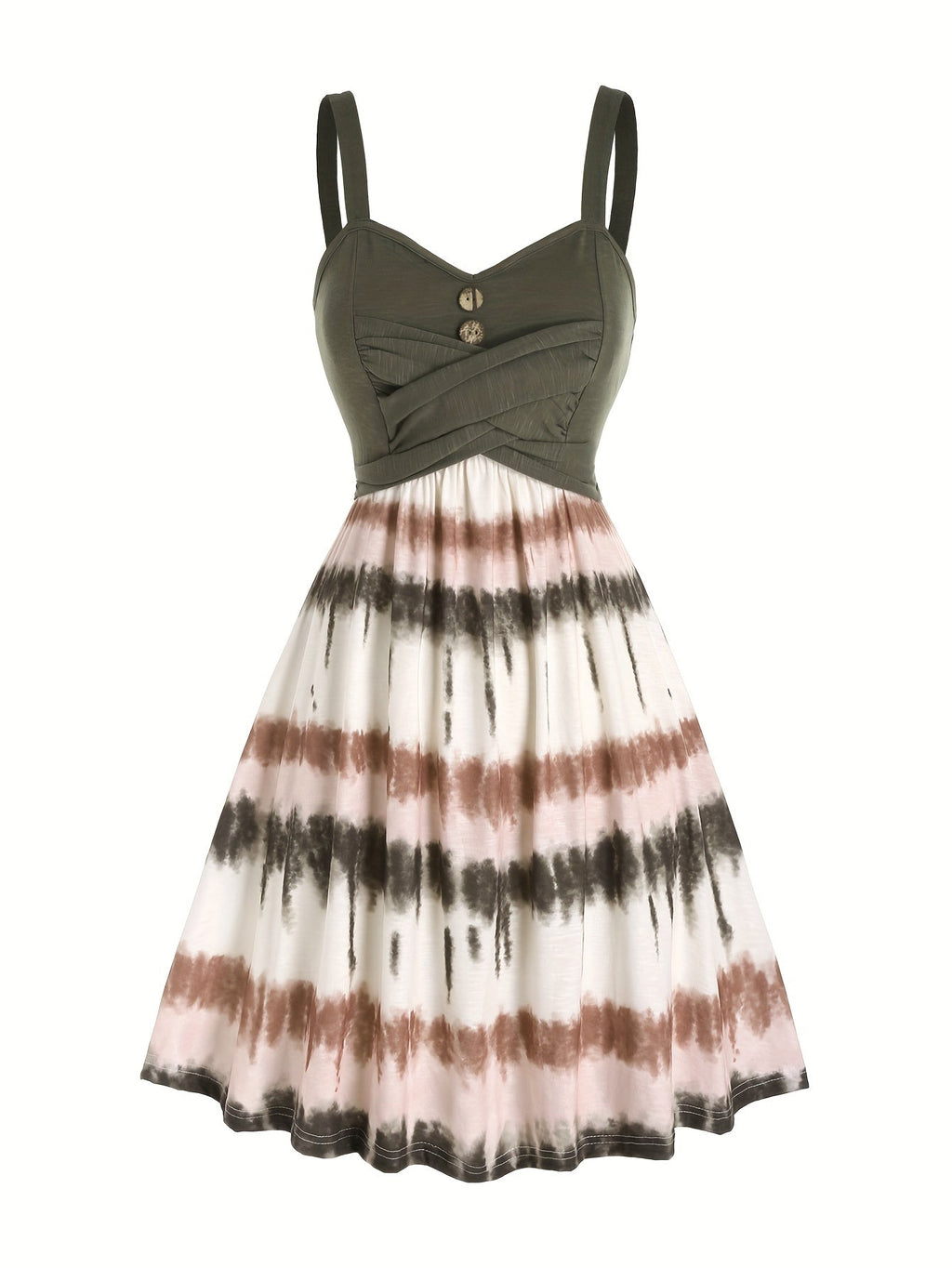 Tie Dye Print Dress Women Sleeveless Backless V-Neck Summer Casual Sundress Boho Colorful Mini Dress S-XXL Multiple Colors