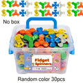 30-Pack Mini Fidget Spinners Bulk Party Favors, Random Color Multicolor Finger Spinner Toys for Kids, Classroom Rewards Goodie Bag Fillers, Birthday Halloween Christmas Gift