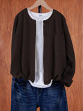 Women's Button-Front Pocket Cardigan Sweater – Casual Cozy Knit Open Layer for Autumn & Winter in 13 Colors