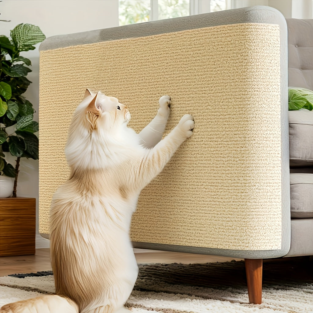 Self-Adhesive Cat Scratching Post Wall Mounted - Removable Indoor Cat Scratcher Furniture Protector for Walls, Sofas & Chairs, Modern Sisal Scratching Board Easy to Install, 6 Colors (15.75"x39.37")