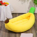 Banana Boat Pet Bed Washable Warm Cozy Nest for Cats and Dogs Cute Banana Shape Removable Machine Washable Sizes M L XL 2XL for Small and Medium Pets