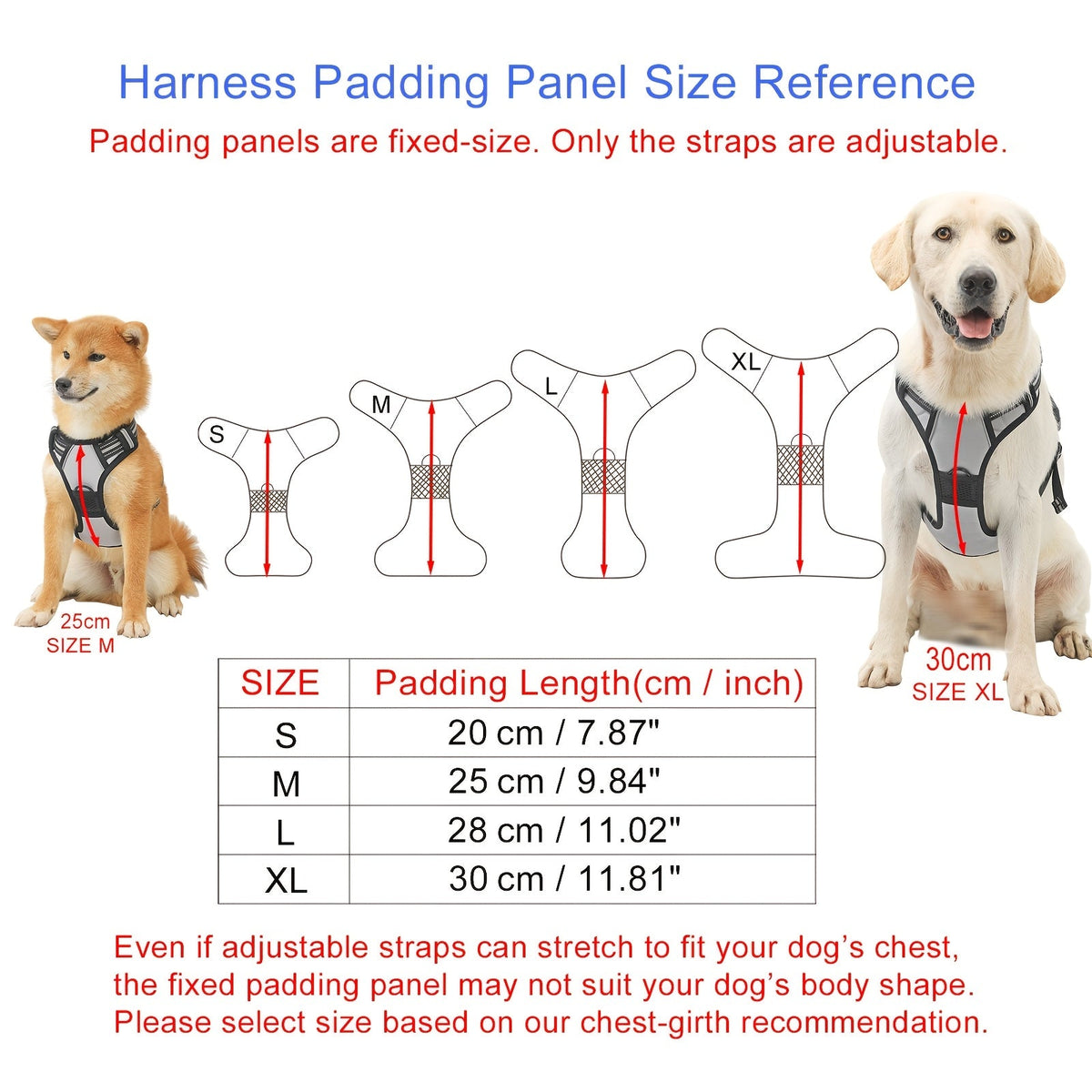 4-Piece Dog Harness and Leash Set No-Pull No-Choke Reflective Oxford Vest Harness with Leash Poop Bag Dispenser Easy Control Handle for Medium Large Dogs Outdoor Training Walking
