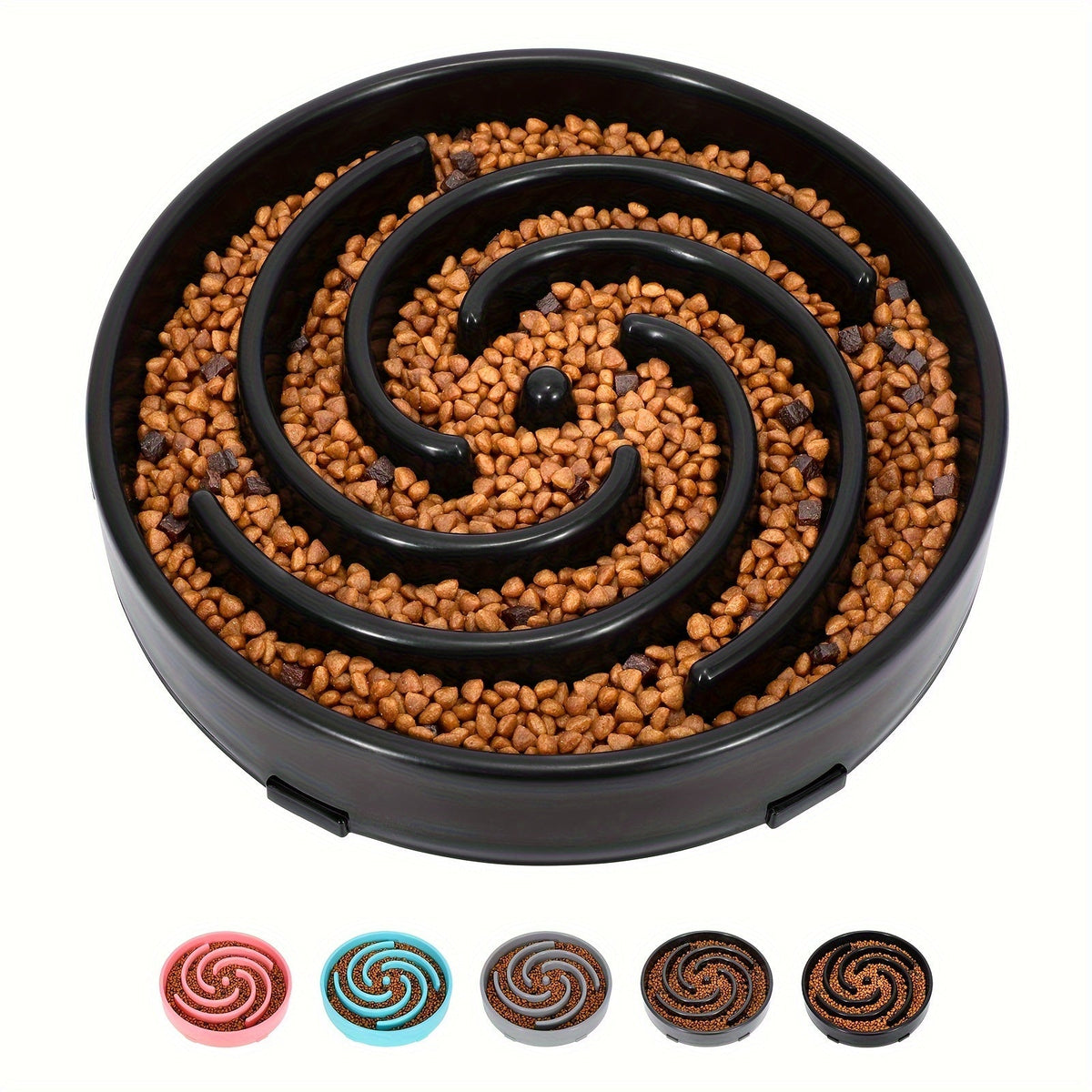 Large Slow Feeder Dog Bowl – Anti-Choke Maze Design for Healthy Eating, Durable PP Non-Toxic Material, Bloat Prevention Bowl for Large & Medium Breed Dogs