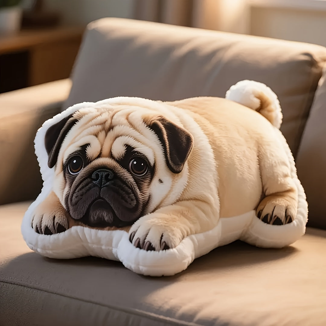 Custom Pet Pillow 3D Printed from Photo - Personalized Shaped Hug Pillow with Your Pet's Face, Soft Plush Stuffed Pillow for Dog & Cat Lovers, Birthday Anniversary & Memorial Gift, 2 Sizes (10"/16")