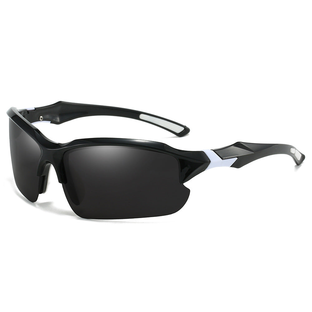 3-Pack Sports Sunglasses UV400 Half Frame for Men & Women – Lightweight Polarized Goggles for Running, Fishing, Skiing, Driving & Outdoor Activities, Sun Protection Eyewear Set