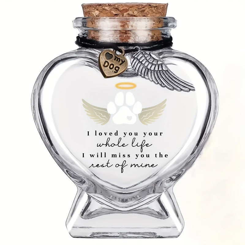 Pet Fur Memorial Bottle Keepsake for Dogs & Cats – Exclusive Hair Memory Bottle to Preserve Your Pet’s Fur, Heartfelt Pet Loss Gift & Remembrance Keepsake for Dog & Cat Owners