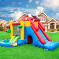 Commercial Grade Bounce House 17.7x14.5x9ft - 100% PVC Inflatable Bouncy Castle with Blower, 2 Slides, Ball Pit & Climbing Wall | Large Outdoor Bounce House for Kids Birthday Party, Backyard Events