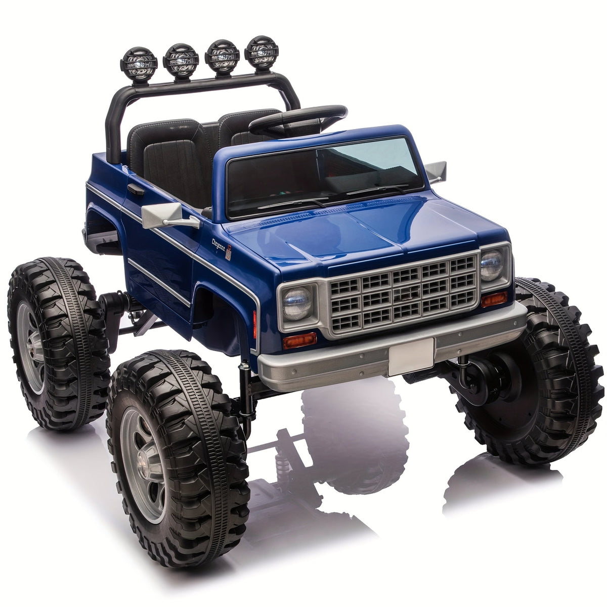 24V Electric Ride-On Car for Kids with Parent Remote Control & Music Player, Spring Suspension, Seat Belt & Locking Doors - Kids Electric Vehicle with Sturdy PP Body, Birthday Christmas Gift for Boys Girls