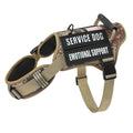 Tactical MOLLE Dog Harness – No-Pull Adjustable Reflective Pet Vest with Control Handle, Service Dog Training Harness for Easy Walking, No Pulling Tugging or Choking
