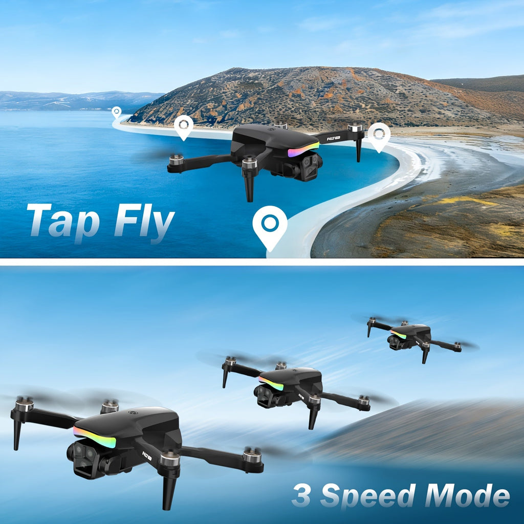 Foldable RC Drone with Dual Camera LCD Screen Remote Brushless Motor Altitude Hold 3D Flips Headless Mode One-Key Takeoff 32G SD Card for Beginners Adults