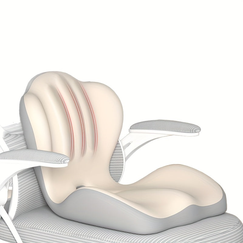 Lumbar Support Cushion for Office Chair & Car Seat – Memory Foam Lower Back and Hip Support Pillow, Ergonomic Breathable Design for Prolonged Sitting, Driving, Work from Home, Multiple Colors