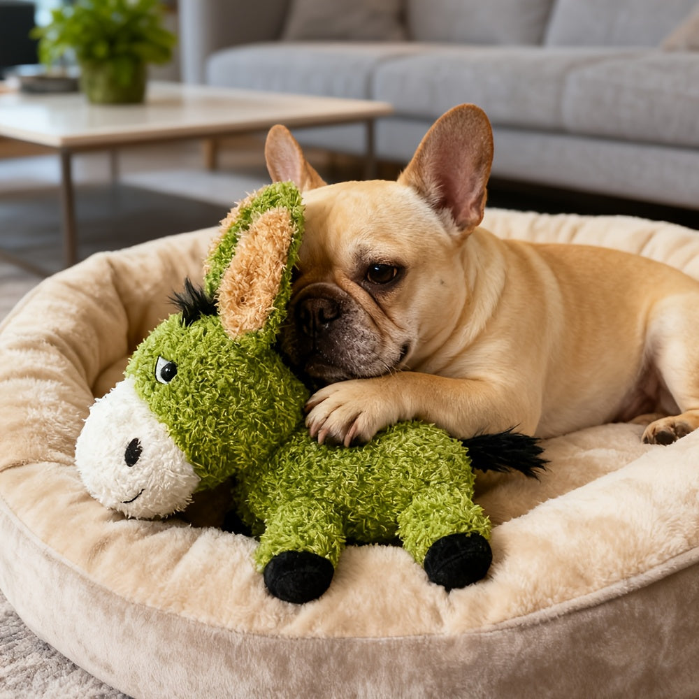 Squeaky Plush Dog Toy for Biting & Companionship - Soft Interactive Vocal Plush Chew Toy for Dogs, Cute Stuffed Animal Dog Toy for Boredom Relief, Comfort & Play, Small Medium Dog Gift