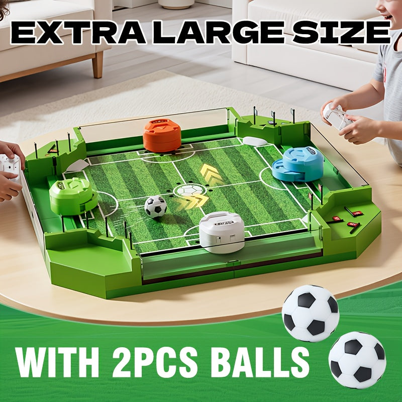 Tabletop Foosball Table Game for Kids Teens Adults 2 to 4 Player Portable Mini Table Soccer with 2 Balls Family Game Night Fun Competitive Indoor Activity