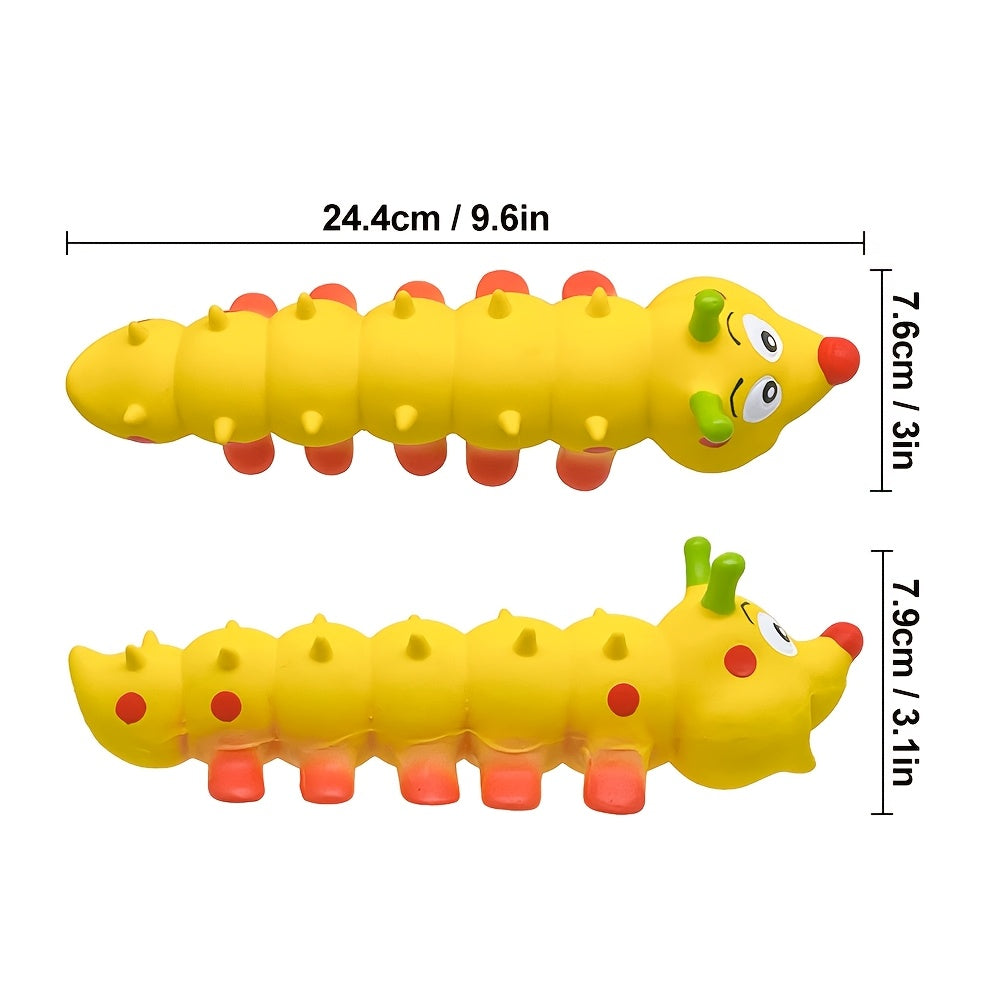 Latex Squeaky Dog Chew Toy for Medium Breed Dogs – Teeth Cleaning Squeaky Sound Pet Toy – Durable Non-Toxic Latex Dog Toy for Biting, Play & Dental Health, No Battery Required