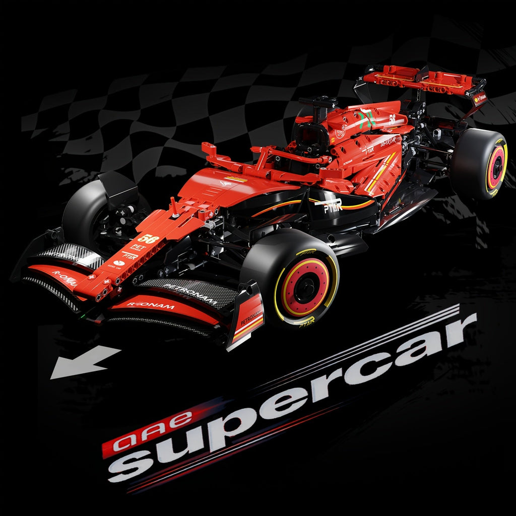 1:8 MOC Supercar Building Block Set - Tech Series Large Interlocking Brick Car Model Kit for Adults & Teens, STEM Racing Car Construction Toy, Valentine's Day Anniversary Birthday Gift for Men