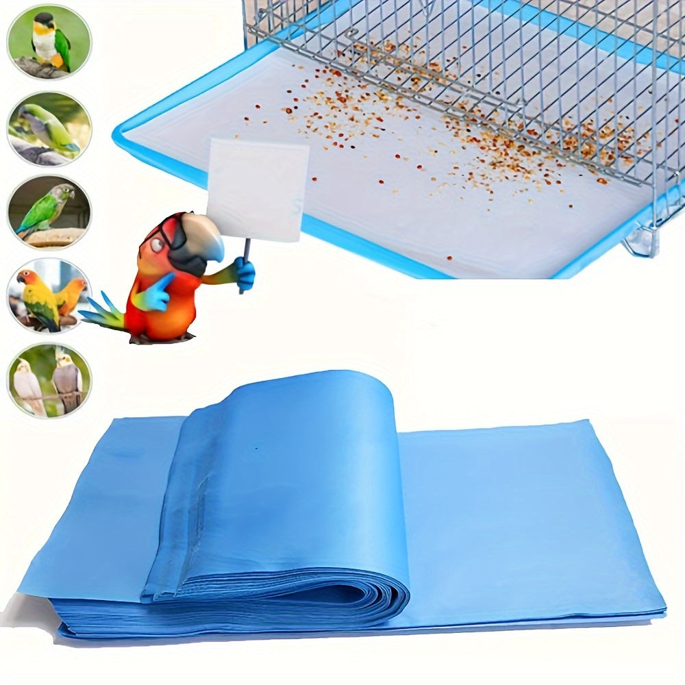 Bird Cage Liners 50pcs Disposable Birdcage Liner Paper for Parrots Budgies Cockatiels Canaries Easy Clean Bird Cage Bottom Tray Liner 11.81x15.75 inch