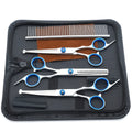 5-in-1 Dog Grooming Scissors Set - Professional Pet Grooming Kit with Safety Round Head, Thinning Shears & Clippers for Dogs Cats - Complete Pet Beauty Scissors Kit