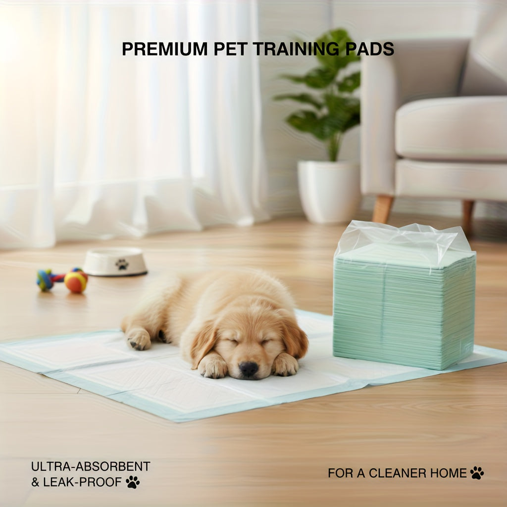 Disposable Dog Pee Pads – Ultra Absorbent Thickened Puppy Training Pads with Leak-Proof Bottom & Odor Control, Pet Toilet Pads for Dogs and Cats, Puppy Potty Training Essentials for Home & Travel