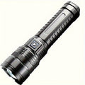 Extra-Large USB Rechargeable Flashlight with COB Tail Light – 5 Adjustable Modes Zoomable Focus & Power Bank Function, Super Bright Handheld Torch for Emergencies Hiking Camping & Outdoor Adventures