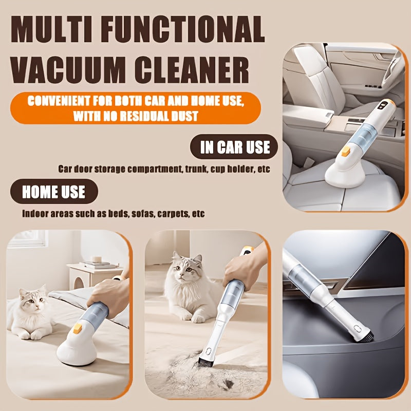 Cordless Pet Hair Vacuum for Dogs & Cats - Handheld Grooming Vacuum with Hair Collection Bin, Pet Hair Remover for Sofa, Bed, Carpet & Car - Shedding Control Tool, Great Christmas Gift for Pet Owners