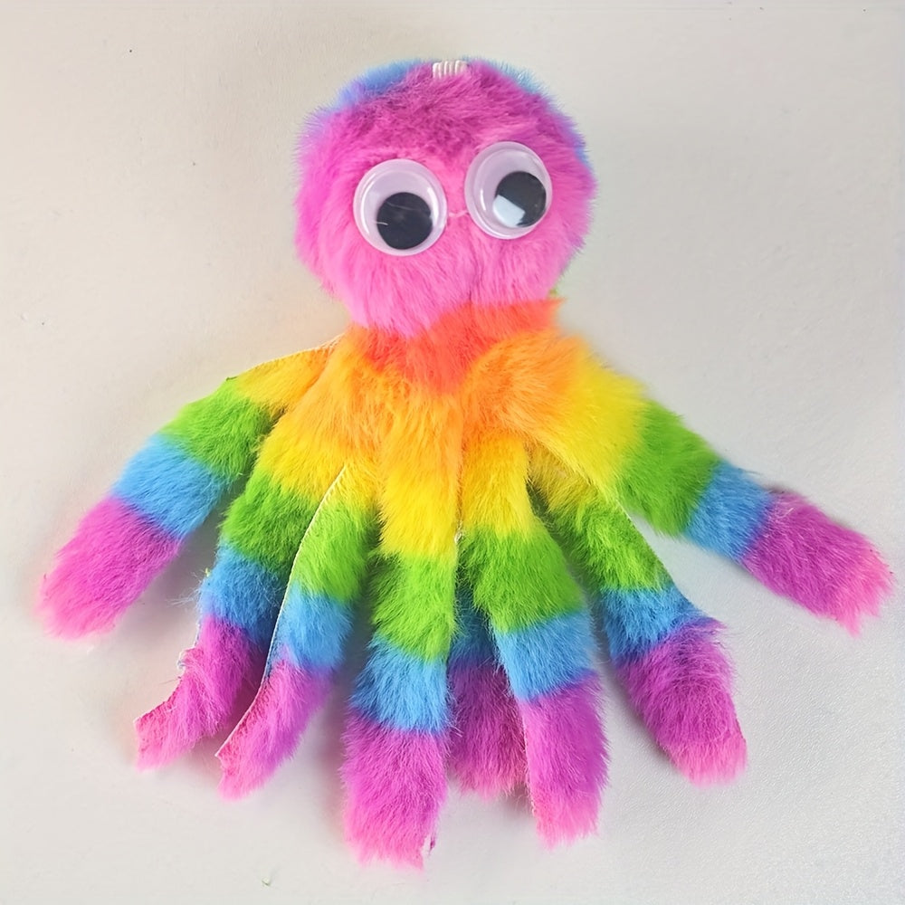 Octopus Plush Cat Toy – 1, 3, or 5-Pack Soft Kicking & Chewing Toy for Indoor Cats, Teaser Wand Replacement Head, Multiple Colors for Interactive Kick & Bite Play