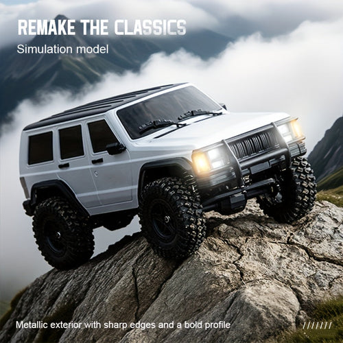 1:18 Scale RC Rock Crawler 4x4 All Terrain Remote Control Car – High-Torque Diamond Axles, LED Lights, Heavy-Duty Chassis – Extreme Off-Road RC SUV for Adults & Kids – White, Gray, Blue, Green