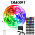 LED Strip Lights 100ft RGB Color Changing – Smart Remote Control, Stepless Dimming, Flashing & DIY Modes, Indoor TV Backlight, Bedroom, Living Room, Stairs, Party & Holiday Decor