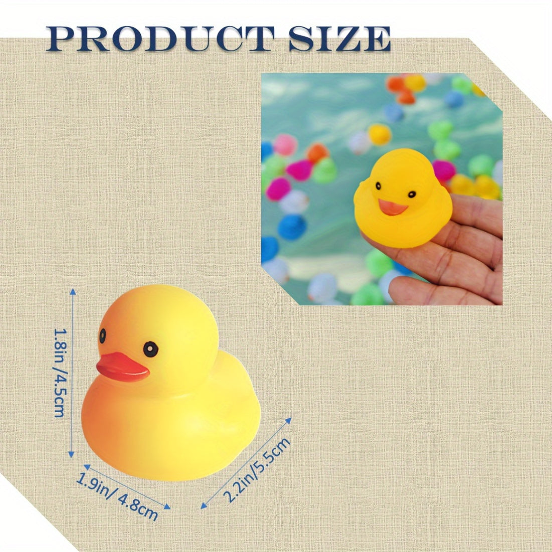 Colorful Rubber Ducks 18/42pcs Bulk Mini Duck Set Brightly Colored Bath Toys Party Decorations Car Dashboard Ornaments New Year Holiday Gift Random Color