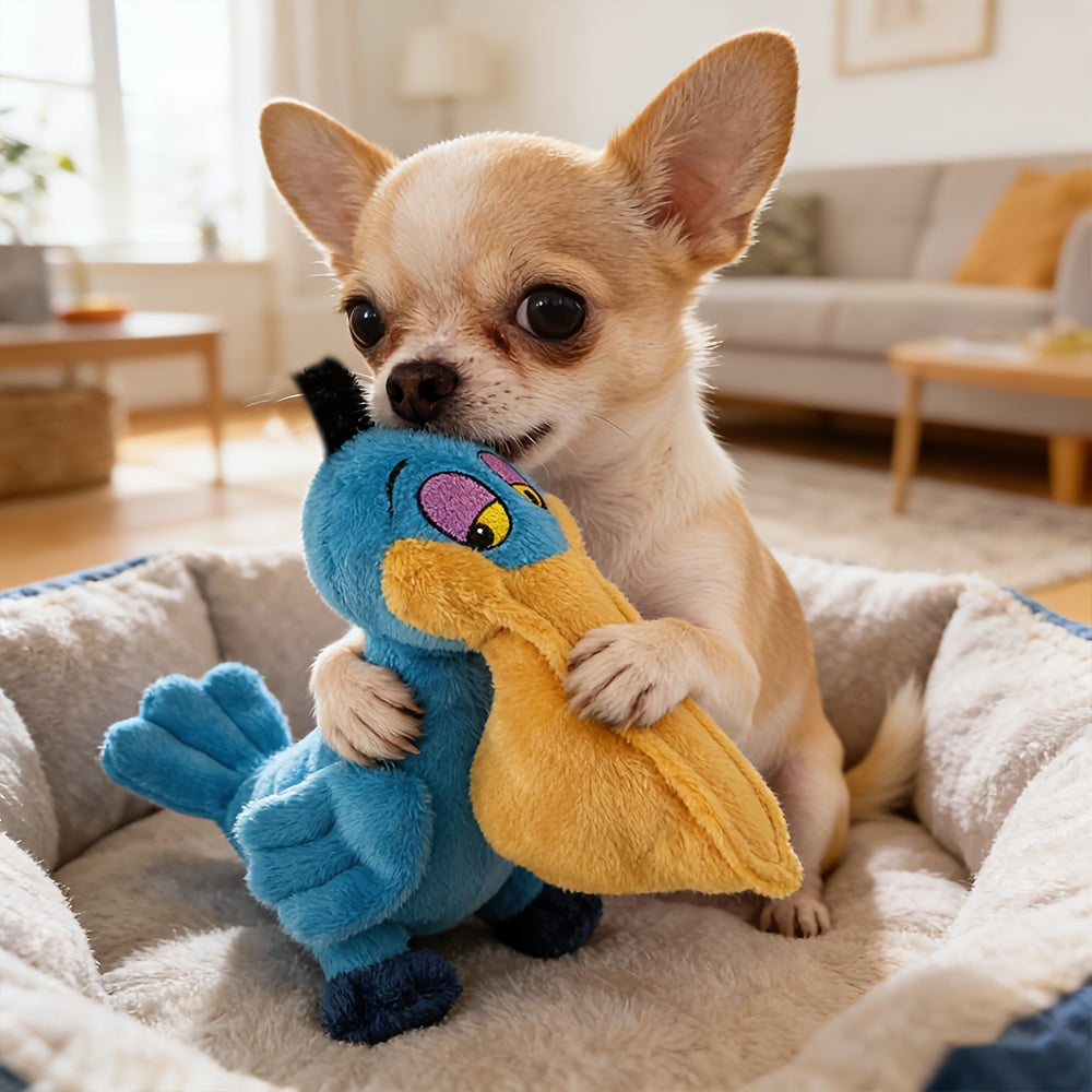 Squeaky Plush Dog Toy – Bite-Resistant Soft Stuffed Chew Toy, Non-Toxic Interactive Play Toy for Small Medium Large Dogs & Puppies – Cute Design, Multiple Sizes