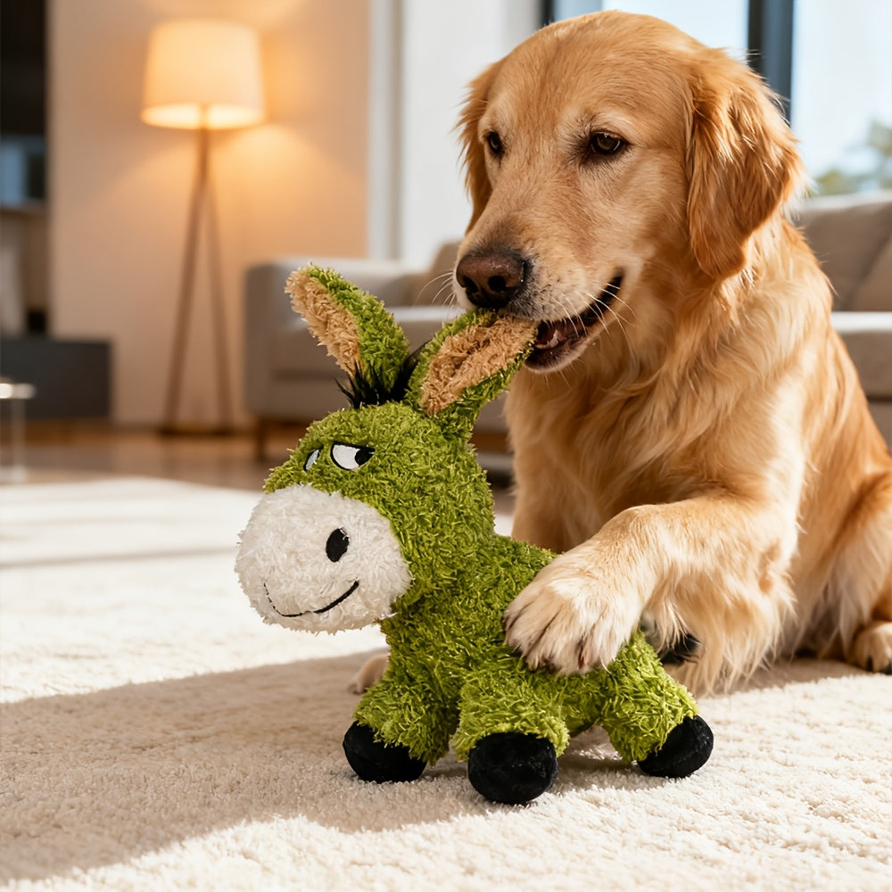 Squeaky Plush Dog Toy for Biting & Companionship - Soft Interactive Vocal Plush Chew Toy for Dogs, Cute Stuffed Animal Dog Toy for Boredom Relief, Comfort & Play, Small Medium Dog Gift