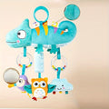 Soft Cartoon Animal Hanging Rattle Toy for Baby Crinkle Squeaky Sensory Wind Chime Pendant for Car Seat Stroller Crib Infant Newborn Baby Shower Birthday Halloween Christmas Gift – Lizard & Sloth