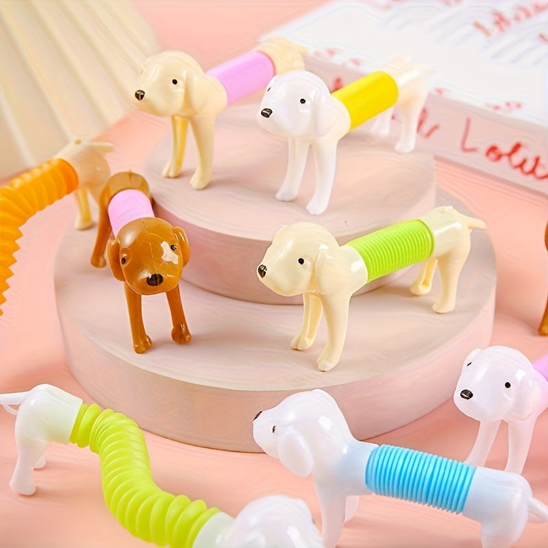 22pcs Stretchable Toy Puppies Bulk Set Assorted Shapes & Colors Stretch Dog Fidget Toys for Kids Classroom Prizes Party Bag Fillers Birthday Gifts Table Decorations – Random Style