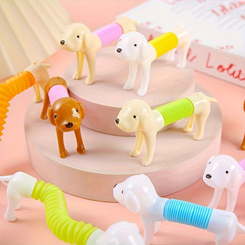 22pcs Stretchable Toy Puppies Bulk Set Assorted Shapes & Colors Stretch Dog Fidget Toys for Kids Classroom Prizes Party Bag Fillers Birthday Gifts Table Decorations – Random Style