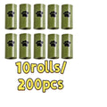 Dog Poop Bags 200 Count 10 Rolls Leak-Proof Durable Pet Waste Bags Refill Rolls for Dog Waste Disposal – Portable Compact Polyethylene Dog Poop Bag Refills for Dispenser Outdoor Walks and Travel