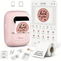 P50 Portable Bluetooth Thermal Label Printer – Wireless Mini Label Maker for Home, Office, Retail, Clothing, Jewelry & Food, Compatible with Android & iOS, Includes 40x30mm White Label Roll