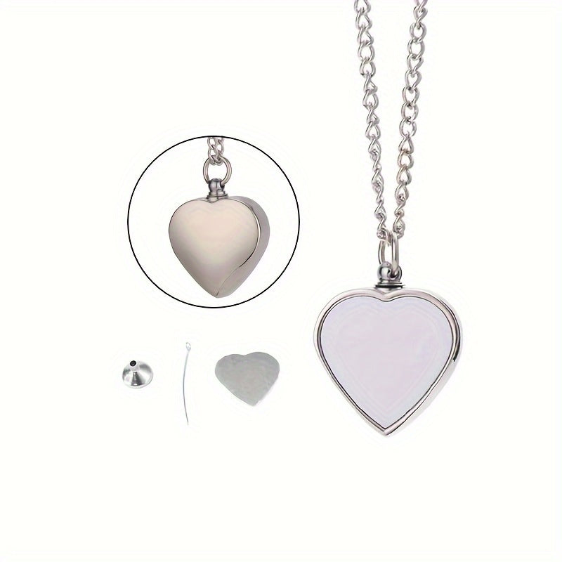 Custom Photo Necklace Personalized Memorial Pendant – Metal Keepsake Jewelry with Chain, Pet Loss Anniversary Birthday Gift for Men & Women, Unisex Silver Memorial Necklace