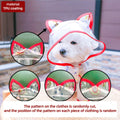 Dog Raincoat for Small Dogs - Cute Rainbow Pattern Waterproof Puppy Jumpsuit, All-Season Rain Jacket with Press Buckle Closure, Lightweight Dog Rain Coat for Small Breeds, Fun Pet Rain Outfit