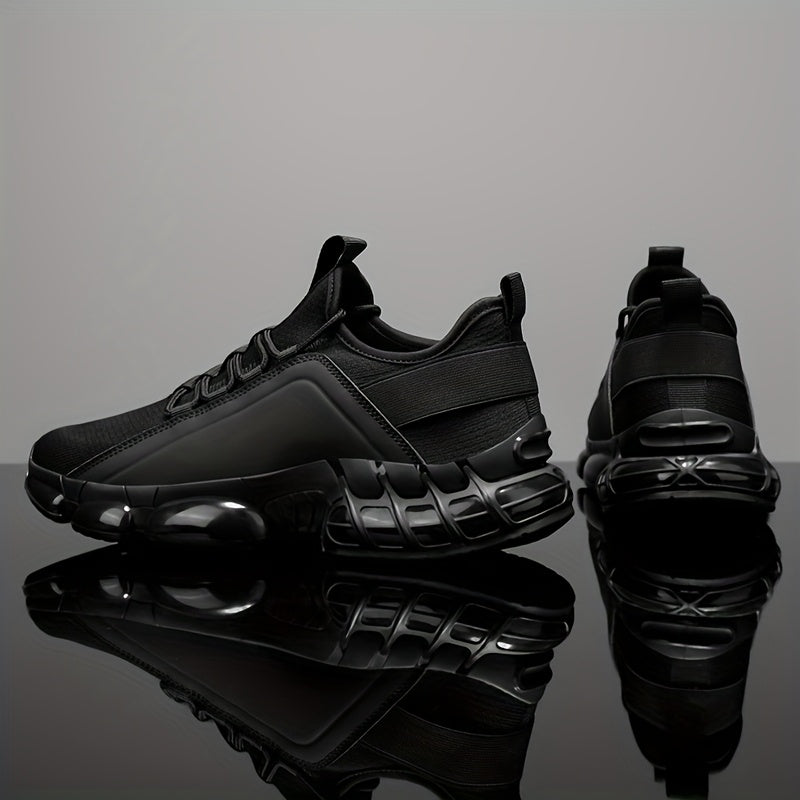 Men's Lightweight Breathable Mesh Sneakers PVC Sole Low-Top Lace-Up Casual Sports Shoes Blue Black Sizes US 6.5-12.5 Daily Wear Running Training Athletic Footwear