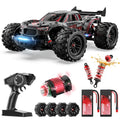 Brushless RC Car for Adults 46+ MPH - 1:14 Scale 4WD High Speed Off-Road Remote Control Truck, 2x3S LiPo Dual Battery 40-Min Runtime, 7-Mode LED Lights, Hydraulic Shocks | Professional Collector RC Truggy