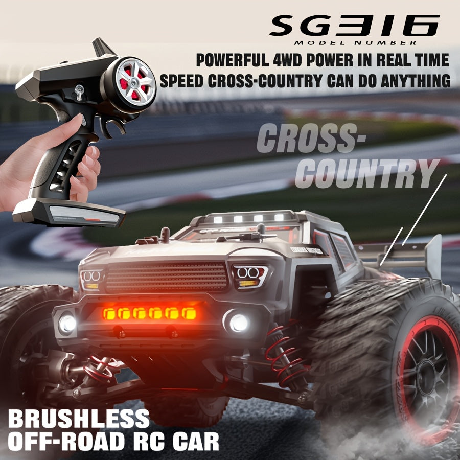 80 KM/H Brushless RC Car for Adults - High Speed 4WD Off-Road Remote Control Vehicle, Fully Proportional Speed Control, Realistic Structure Design | Professional RC Car for Collectors & Competitors