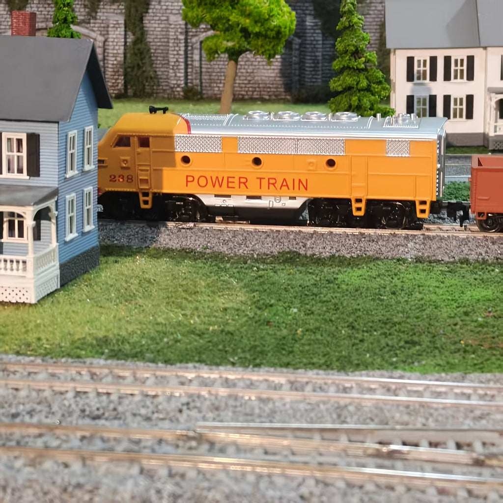 1:87 HO Scale FP7 Diesel Locomotive Model Train - Realistic Vintage Steam Engine Compatible with HO Gauge Railroad Sets, Collectible Display Piece | Adult Gift for Model Train Enthusiasts