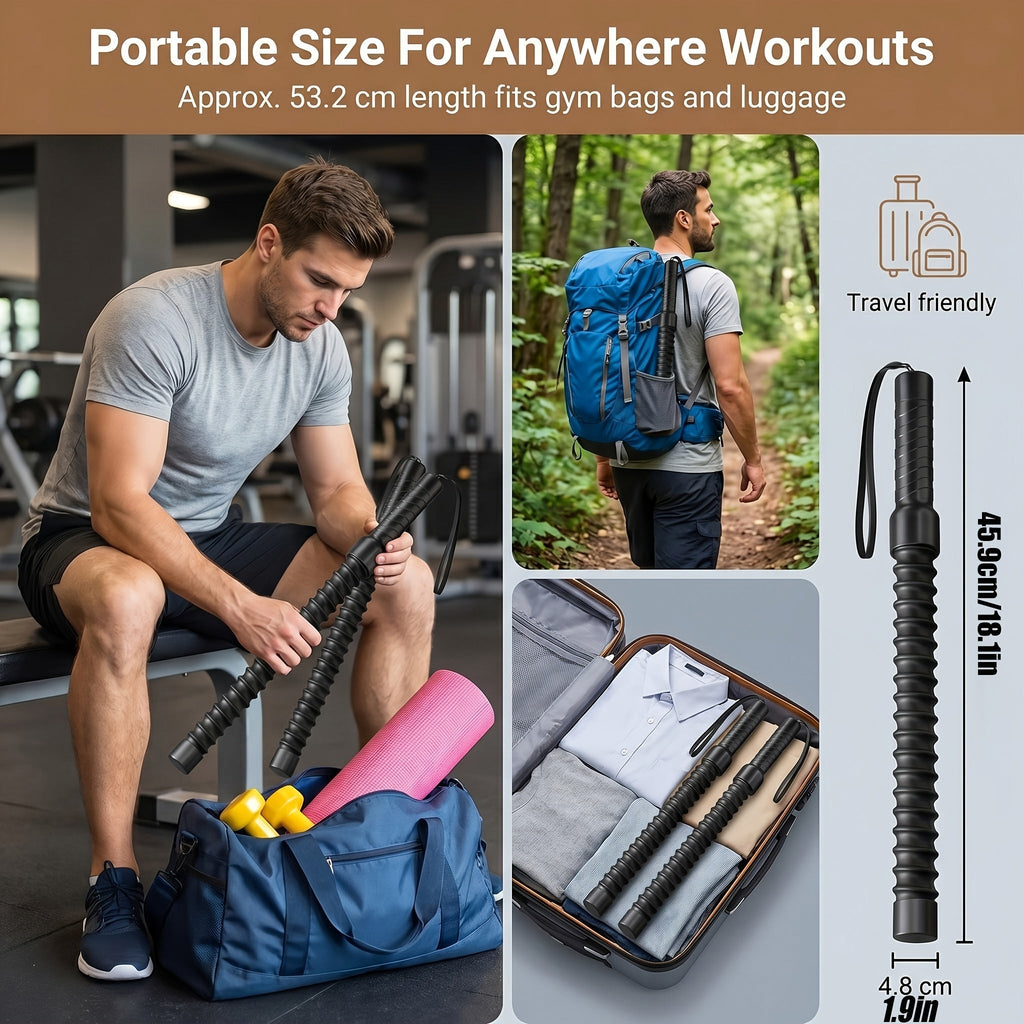 Cordless No-Rope Fighting Jump Rope Set 2pcs – Weighted Resistance Training Ropes for Home Gym Fitness Workout, Adjustable Intensity, Portable Exercise Equipment for Men and Women