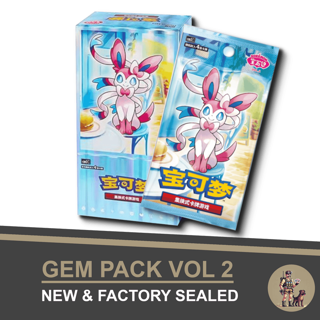 Pokémon Gem Pack Vol. 2 Chinese Edition - Sealed Case of 20 Booster Boxes | Rare Chinese TCG Booster Case for Collectors & Investors | Factory Sealed Pokémon Card Case