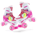 Adjustable Kids Roller Skates with Light-Up Wheels – Fun LED Rollerskates for Boys & Girls Ages 4–12, Youth & Toddler Sizes S/M/L, 9 Colors