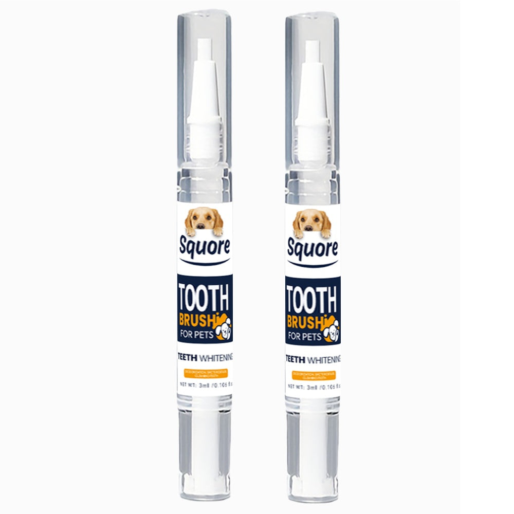 Pet Dental Cleaning Pen 2-Pack – Plant-Based Formula Teeth Cleaning Pen for Dogs & Cats, Effective Tartar & Plaque Remover, No-Brush Dog Teeth Cleaner for Fresh Breath and Healthy Gums, Easy Finger Application
