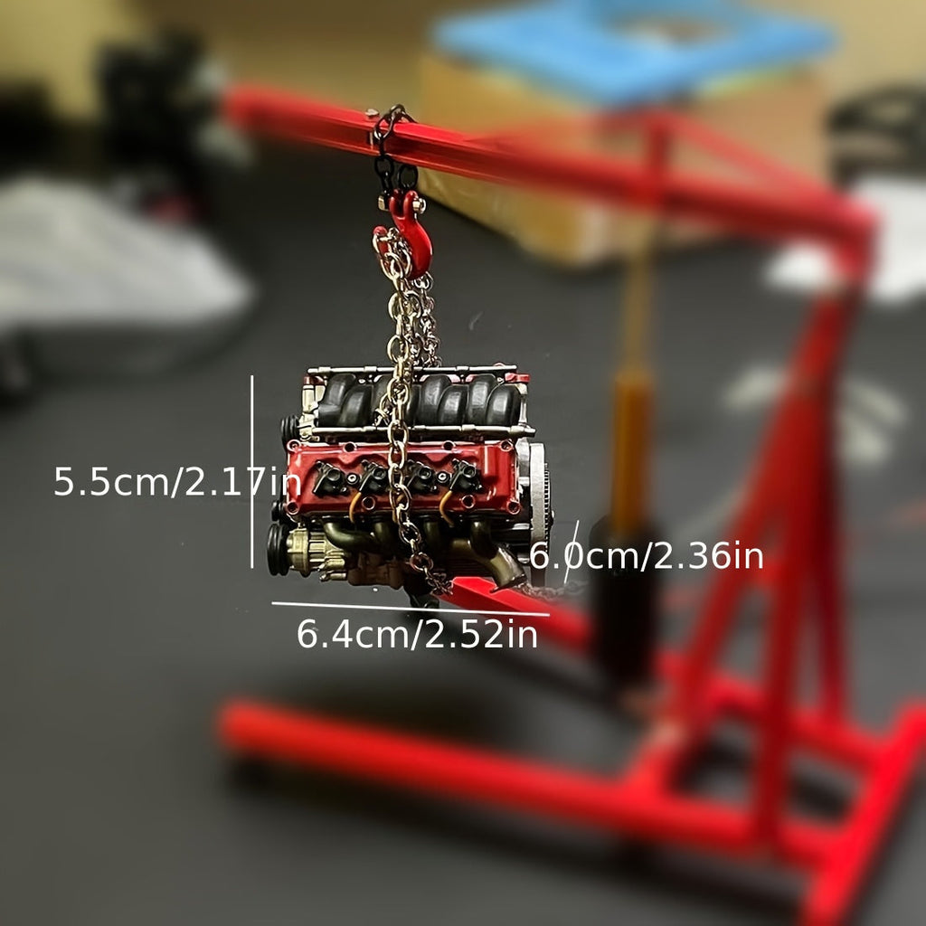 V8 Engine Model Kit for Adults 3D Printed Assembly Miniature Realistic Scale Simulation Engine STEM Project Display Model Gift for Car Enthusiasts Engineers