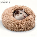 Ultra-Soft Plush Small Pet Nest – Cozy Warm Hamster Sleeping Bed with Non-Slip Bottom & Insulated Padding, Round Fluffy Hideout for Guinea Pigs, Hamsters & Small Animals, Light Blue