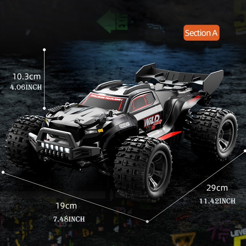 4WD Metal Explorer RC Off-Road Truck with Carbon Brush Motor – Heavy-Duty All-Terrain Remote Control Car, Realistic Driving Physics, Desert Dunes to Forest Trails, RC Vehicle for Adults & Hobbyists