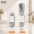 Portable Dog Water Bottle 2-in-1 with Food Bowl - 520ML Leak-Proof Pet Travel Water Dispenser for Dogs and Cats, Large Capacity Outdoor Hydration Cup for Walking Hiking Camping